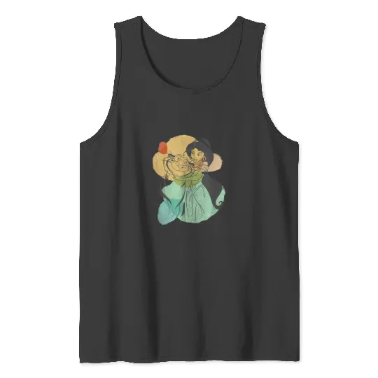 Disney Aladdin Jasmine Rajah Friendship Tank Tops