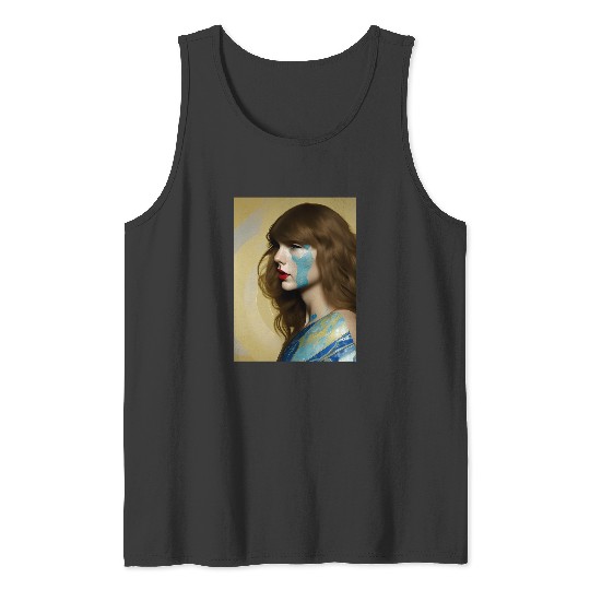 Discover Taylor Shimmers In Blue Tank Tops