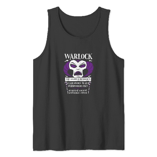 DD WARLOCK Class - Dungeons  Dragons   SALE!! : Disney Villains Maleficent , Maleficent Gift S-5XL Tank Tops