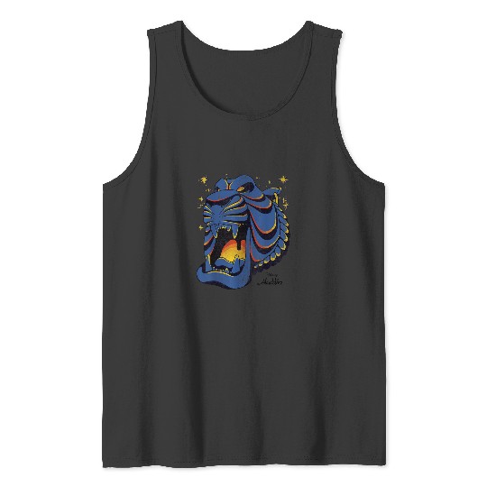 Disney Aladdin Rajah Tiger Head Cave Tank Tops
