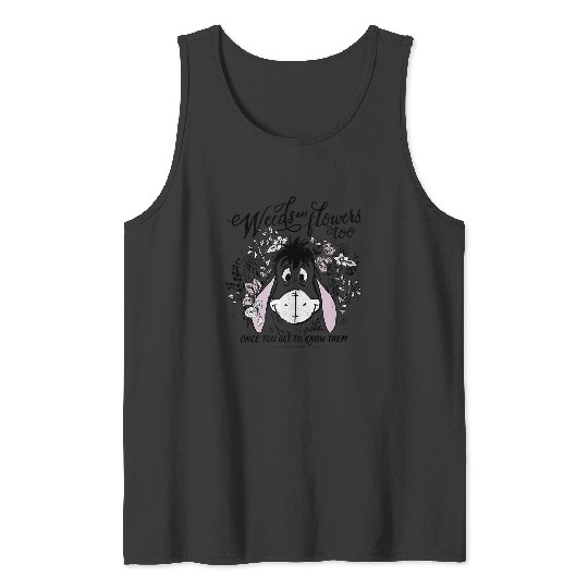 Disney Winnie The Pooh Eeyore Weeds Are Flowers Too,Short Sleeve Tank Tops