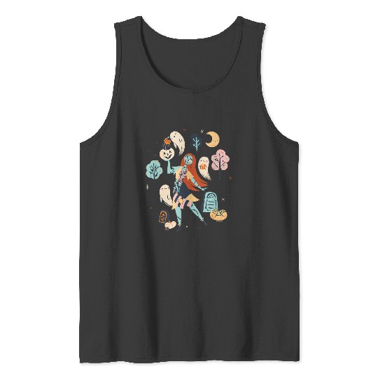 Disney The Nightmare Before Christmas Sally Ghost Halloween Tank Tops