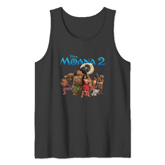 Disney Moana 2 Oceania Adventure Big Crew Panel Tank Tops