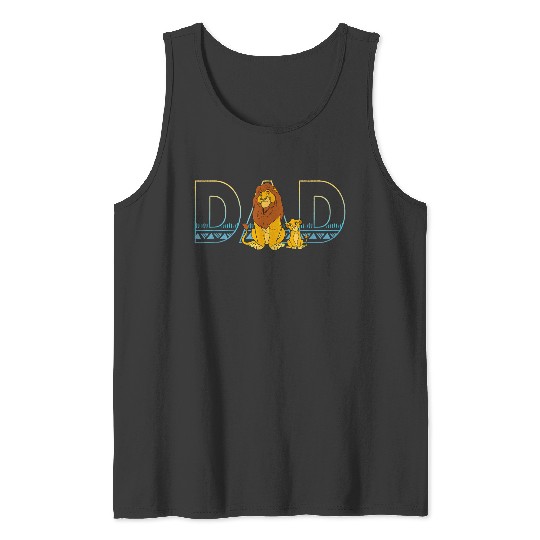 Disneyss The Lion King Simba And Mufasa Dad Tank Tops