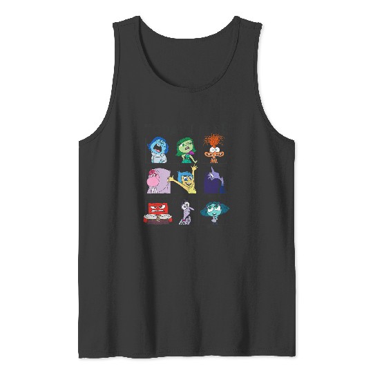 Disney Pixar Inside Out 2 Today I Feel... Emotions Panels Tank Tops