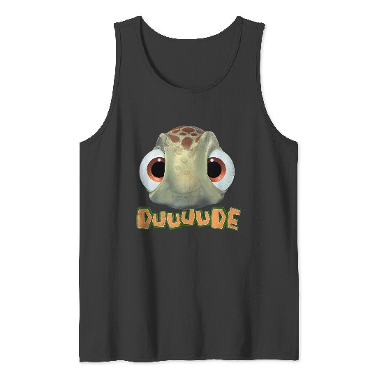 Disneyss Pixars Finding Nemo Duuuude Squirt Big Head Portrait Tank Tops