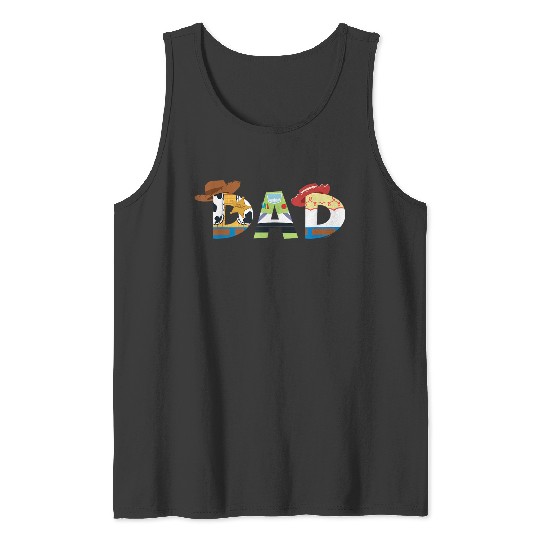 Disneyss And Pixarss Toy Story Dad Fathers Day Birthday Tank Tops