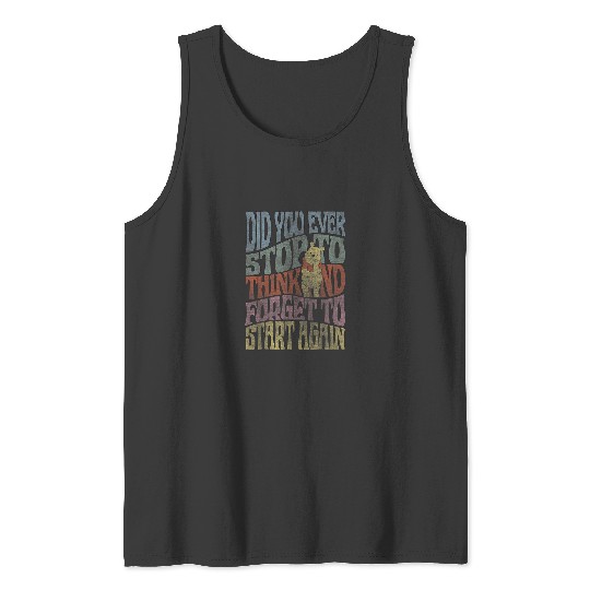 Disney Winnie The Pooh Did You Ever Stop To Thin Tank Tops