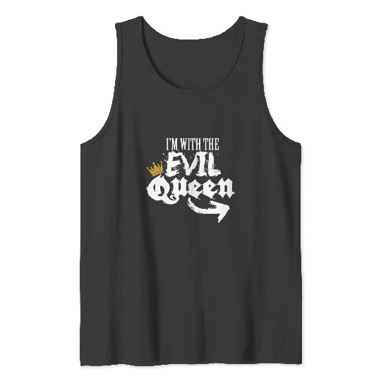 With The Evil Queen matching halloween costume for couples   SALE!! : Disney Villains Maleficent , Maleficent Gift S-5XL Tank Tops