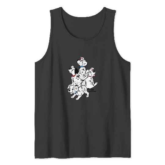 Discover Disney 101 Dalmatians Group Shot Puppies Tank Tops
