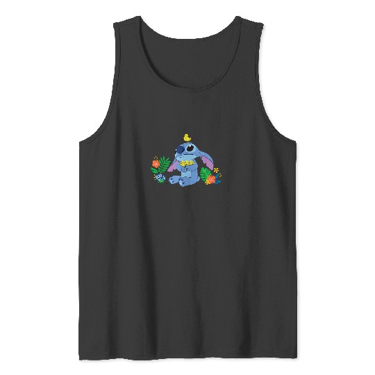 Discover Disney Stitch and Baby Chicks Easter Tank Tops
