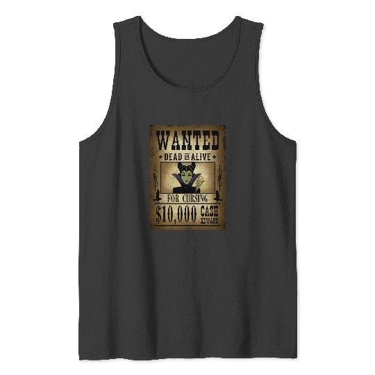 WANTED - For cursing   SALE!! : Disney Villains Maleficent , Maleficent Gift S-5XL Tank Tops