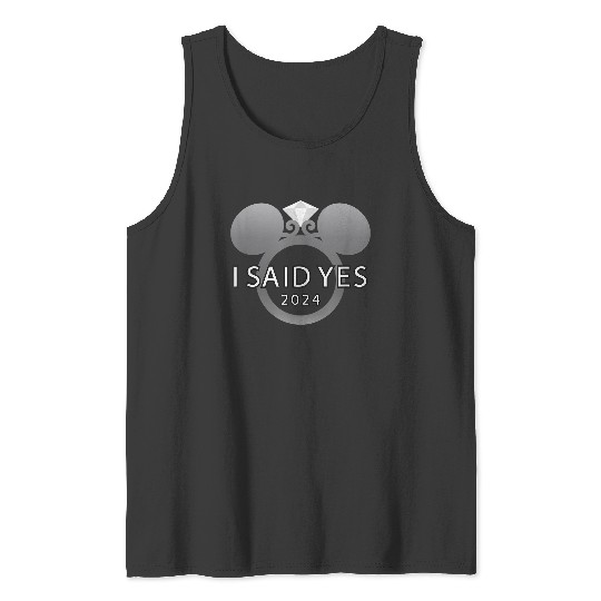 Disney I Said Yes 2024 Engagement Ring Proposal Mickey Tank Tops