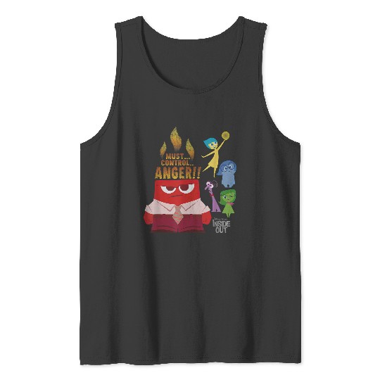 Disneyss Pixars Inside Out Must Control Anger Vintages Tank Tops