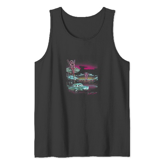 Discover Disney Pixar Cars Radiator Springs Flos Cafe Tank Tops