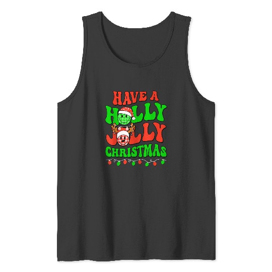 Groovy Christmas Have A Holly Xmas Jolly Team Santa Elf PJs  : Mickey Disney Christmas, Disney Christmas Tank Tops