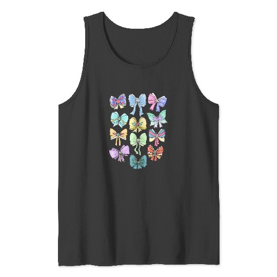 Discover Disney Princess Cute Ribbons And Bows Pastel Colors Logo Tank Tops