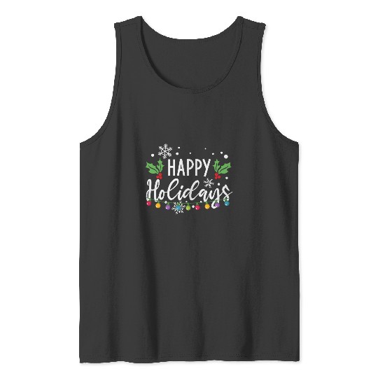 Discover Happy Holidays Christmas Light Bulbs: Mickey Disney Christmas, Disney Christmas Tank Tops