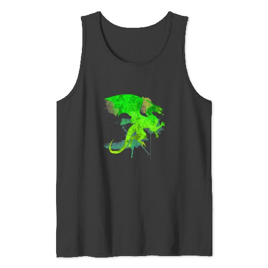 Discover Dragon flying Watercolor Forest   SALE!! : Disney Villains Maleficent , Maleficent Gift S-5XL Tank Tops