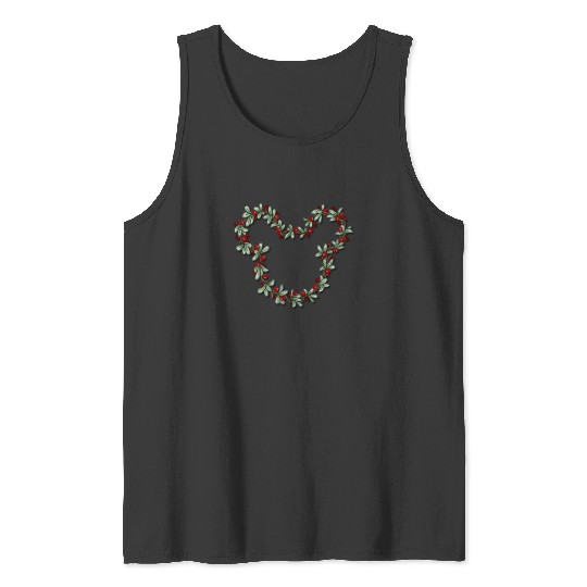 Berry wreath  : Mickey Disney Christmas, Disney Christmas Tank Tops