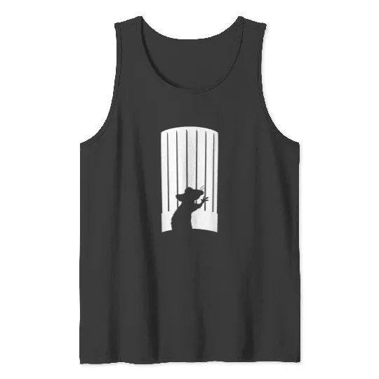 Disney and Pixars Ratatouille Chef Hat Remy Silhouette Tank Tops