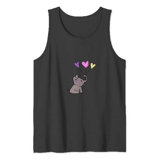 Discover Cute Elephant Holding Balloons Graphic Design  : Disney Elephant Dumbo, Dumbo Tank Tops