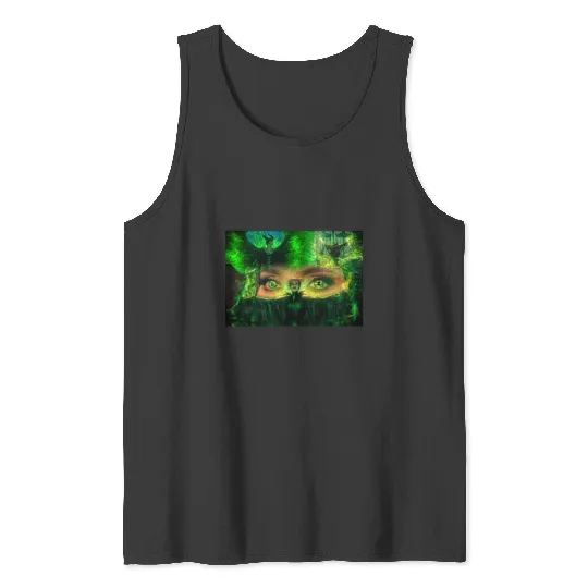 Maleficent Green Fire Eyes   SALE!! : Disney Villains Maleficent , Maleficent Gift S-5XL Tank Tops