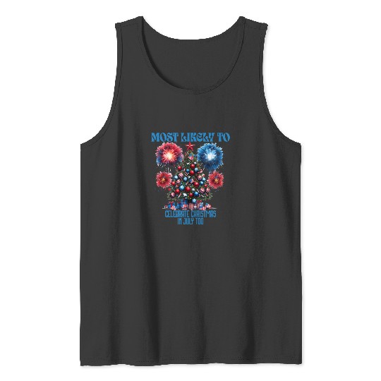 Discover Most Likely To Celebrate Christmas in July Too - LOL Christmas Premium : Mickey Disney Christmas, Disney Christmas Tank Tops