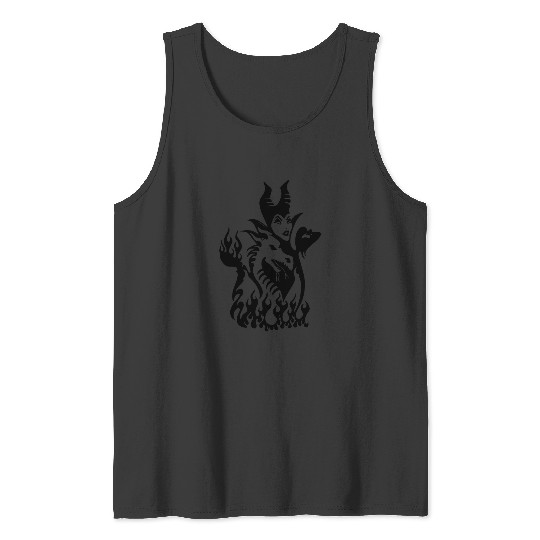 Discover Evil Fairy with her Dragon and Crow   SALE!! : Disney Villains Maleficent , Maleficent Gift S-5XL Tank Tops