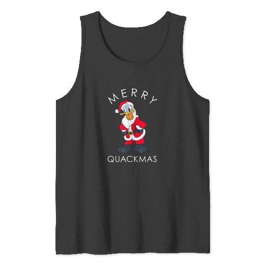 Discover Dis.ney Donald Duck as Santa Merry Quackmas Holiday  : Mickey Disney Christmas, Disney Christmas Tank Tops