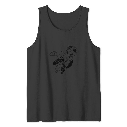 Discover Disney Pixar Finding Nemo Squirt Outline Pocket Wave Tank Tops