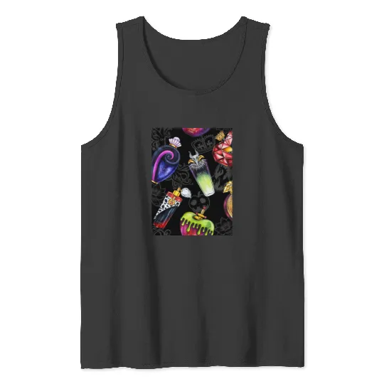 Villians Poison Perfumes Black Graphic  SALE!! : Disney Villains Maleficent , Maleficent Gift S-5XL Tank Tops