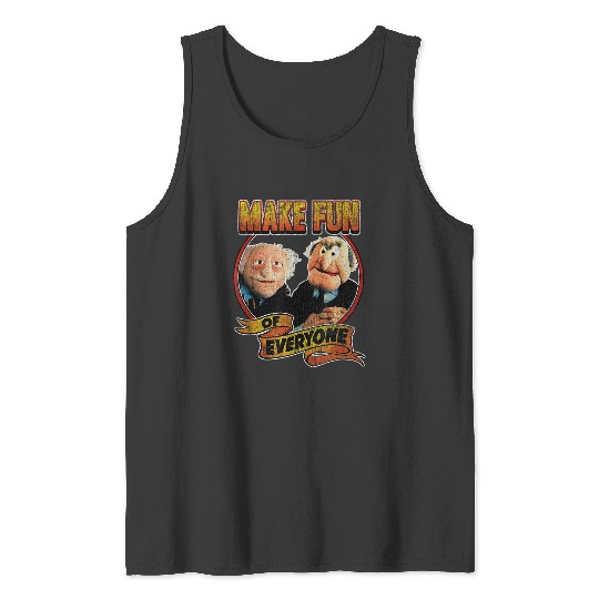 Disneyss The Muppets Make Fun Of Statler Waldorf Vintages shots Tank Tops