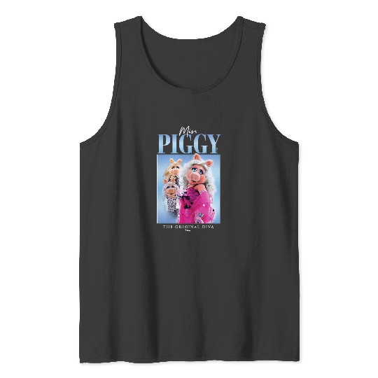 Womens Disney - The Muppets Miss Piggy Original Diva V-Neck Tank Tops