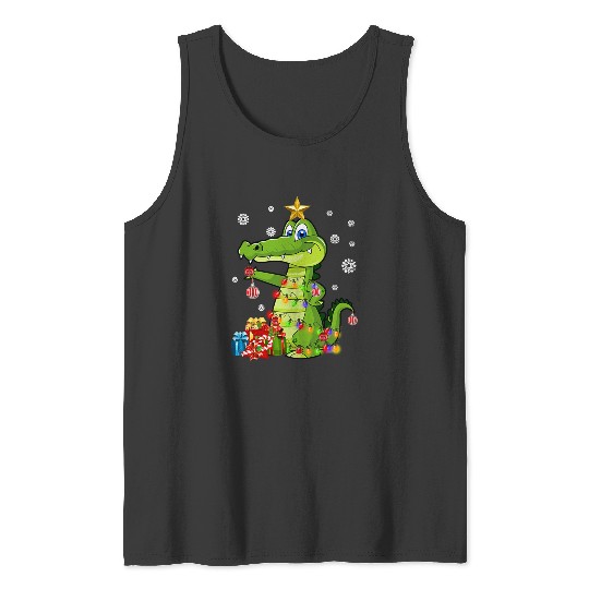 Discover Crocodile Light Christmas Gift Funny  : Mickey Disney Christmas, Disney Christmas Tank Tops