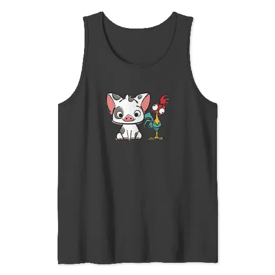 Discover Disney Moana Pui Hei Hei Left Chest Graphic Tank Tops