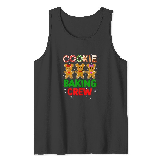 Cookie Baking Crew Family Christmas  : Mickey Disney Christmas, Disney Christmas Tank Tops