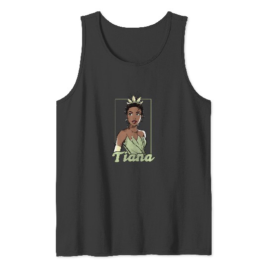 Disney The Princess And The Frog Tiana Sketch Portrait Tank Tops