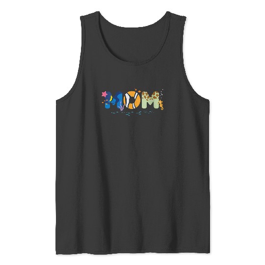 Womens Disney and Pixar’s Finding Nemo Mom Mother’s Day Birthday V-Neck Tank Tops