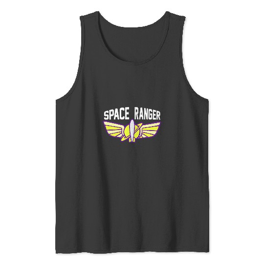 Discover Disney Pixar Toy Story Space Ranger Neon Logo Tank Tops