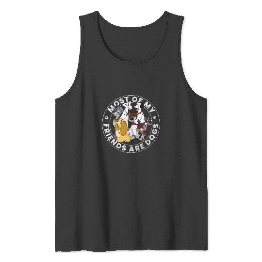 Discover Disney Classic Group Most Of My Friends Are Dogs Tank Tops