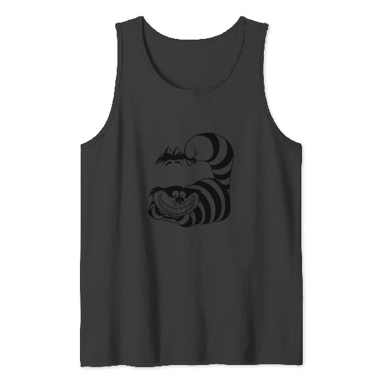 Discover Disney Alice In Wonderland Cheshire Cat Left Chest Tank Tops