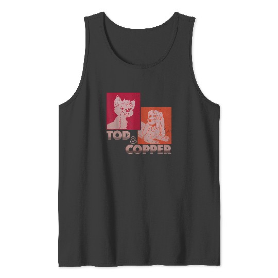 Disney The Fox and the Hound Tod & Copper Retro Tank Tops