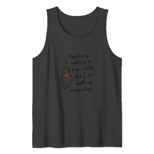 Discover Disney Winnie The Pooh People Say Nothing Is Impossible Tank Tops