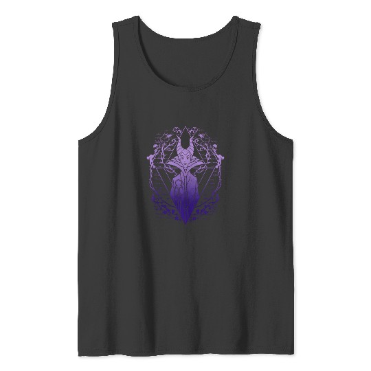 Disney Sleeping Beauty Maleficent Fade Triangle Hoodie Tank Tops