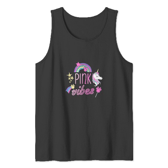 Discover Disney Minnie Mouse Unicorn Pink Vibes Tank Tops