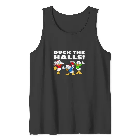 Discover Disney Huey Dewey And Louie Duck The Halls Christmas Long Sleeve T-Shirt Tank Tops