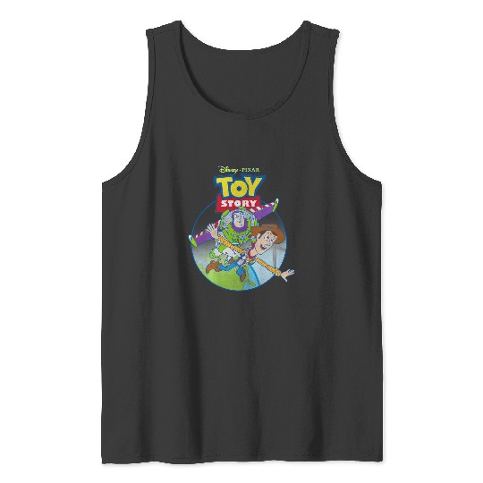 Discover Disney Pixar Toy Story Woody Buzz Fly Poster Tank Tops