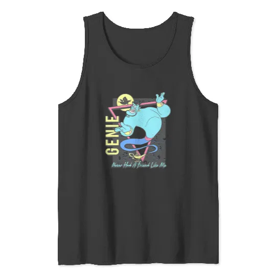 Disney Aladdin Retro Genie Never Had A Friend Like Me Tank Tops