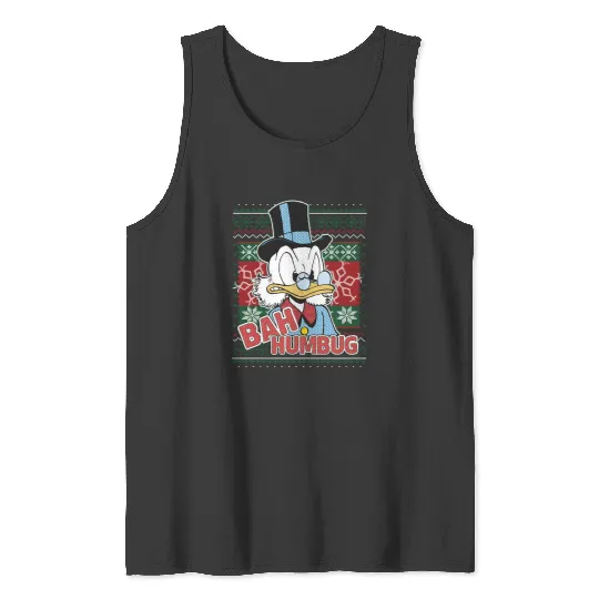 Disney DuckTales Christmas Scrooge McDuck Bah Humbug Tank Tops